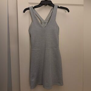 ALO Yoga Women's Light Gray Mini Dress